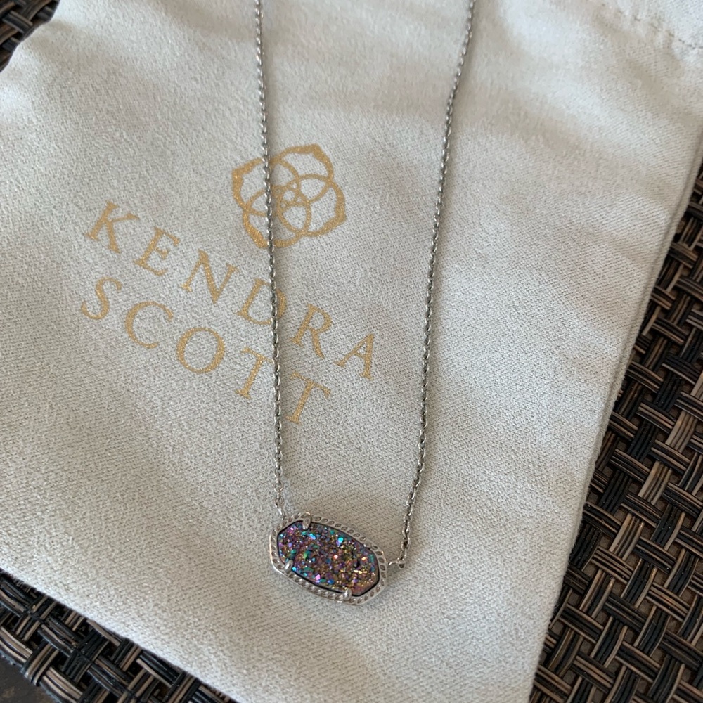 Kendra Scott multi-color drusy necklace